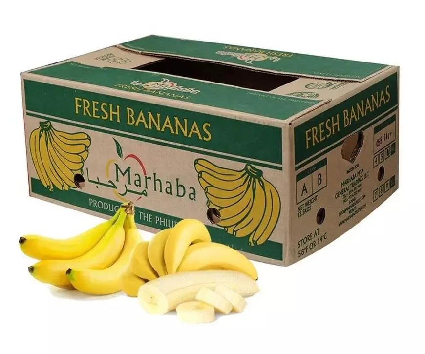 Custom Cardboard Fruit Box Strawberry Orange Pineapple Vegetable Fruit Banana Shipping Box
