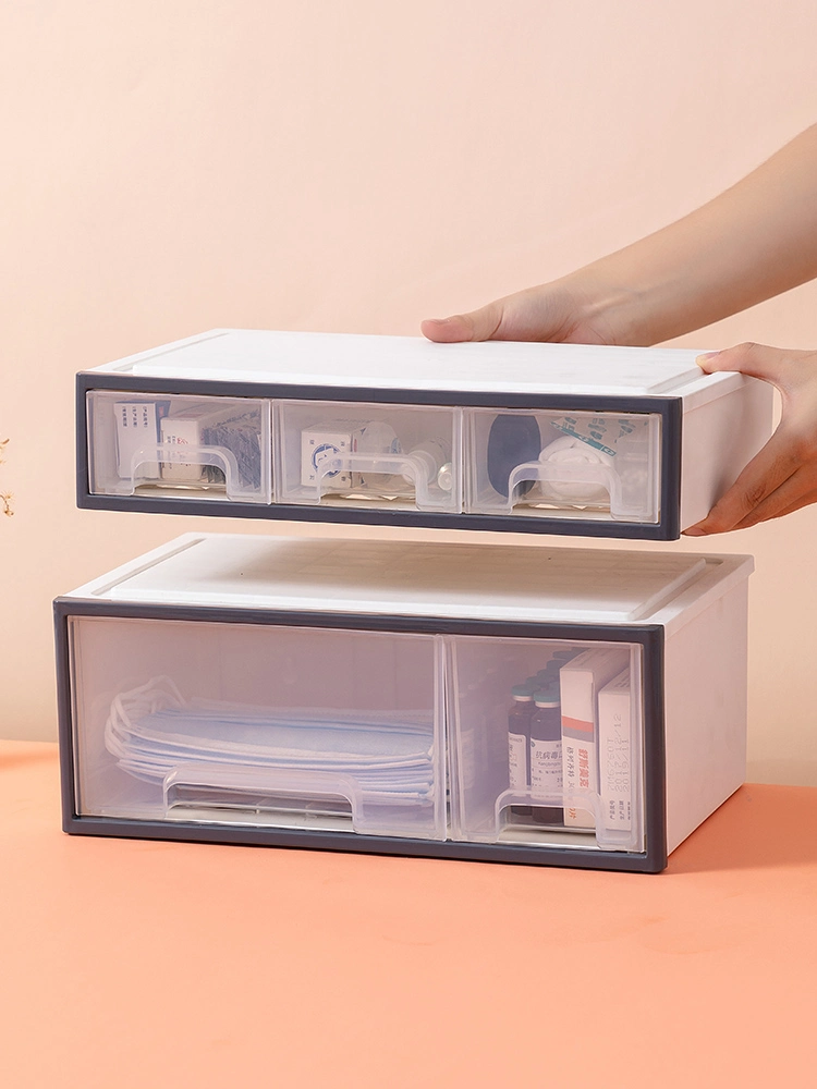 Manufacturer Drawer Storage Medical Box First Aid Kit Box Plastic Travel Medical Organizer Box Portable Medicine Storage Box