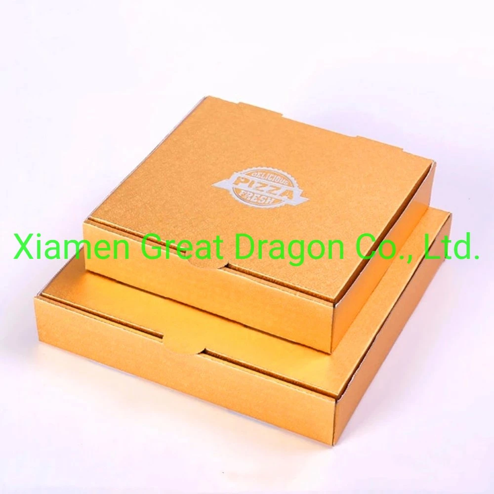 Cheap Gold Paper Pizza Box (GPP1002)