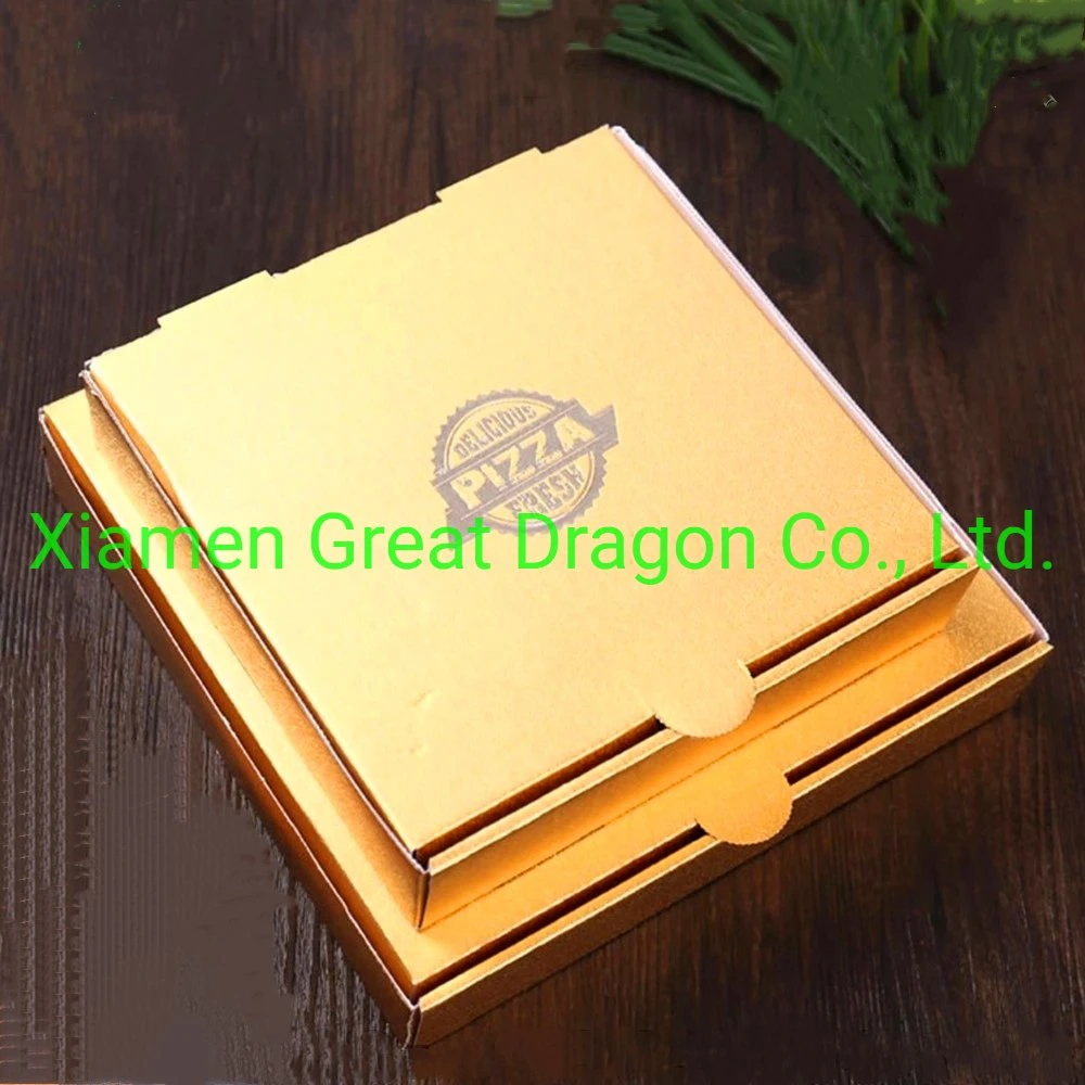 Cheap Gold Paper Pizza Box (GPP1002)