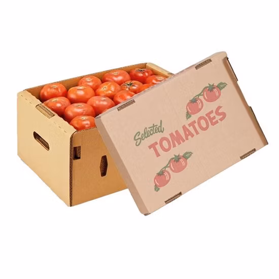 FSC Custom Print Corrugated Cardboard Paper Cherries Citrus Pineapple Pear Orange Apple Lemon Mango Banana Fruit Vegetable Packing Packaging Shipping Carton Box