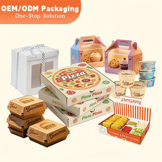 Custom Inserts Innovative Design for Multiple Slices Pizza Box