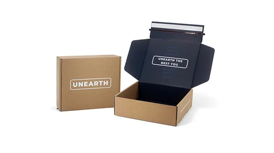 Custom Logo Tear Strip Zipper Corrugated Packaging Shipping Mailer Box