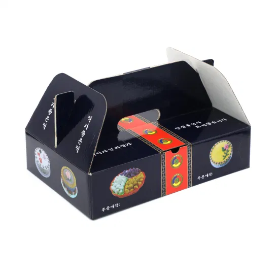 Custom Printed Corrugated Packing Box with Handle