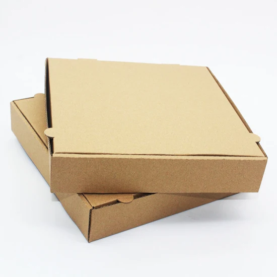 Custom Printed Wholesale Manufacturer Biodegradable Black 12 Inch Octagon Pizza Kraft Corrugated Cardboard Packing Box with Logo
