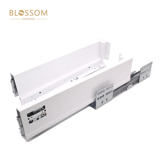 Furniture Hardware Soft Close Drawer Slides Telescopic Channel Kitchen Accessories Slim Tandem Box