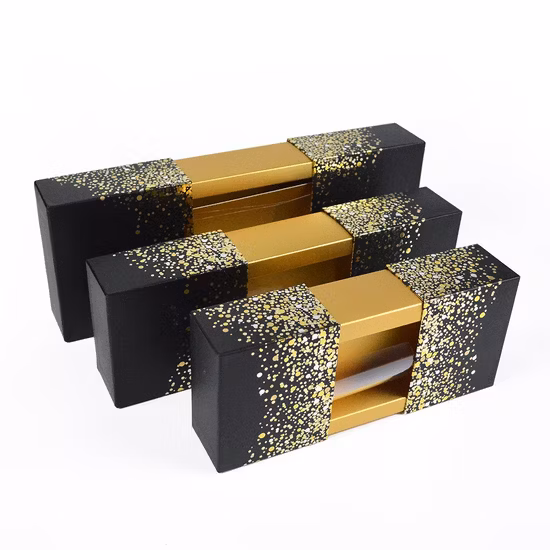 Customized Elegant Fancy Food Grade Chocolate Gift Retail Magnetic Closure Perfume Cosmetic Pakcaging Paper Flip Box with Plastic Insert