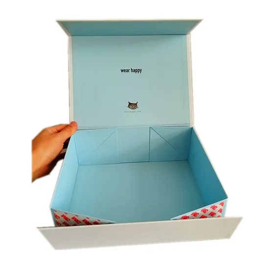 Wholesale Luxury Packaging Boxes Custom Printing Folding Rigid Paper Cardboard Magnetic Lid Closure Black Gift Box with Logo