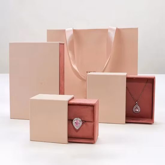 Custom Logo Printing Paper Drawer Slider Gift Jewellery Packaging Box Wholesale